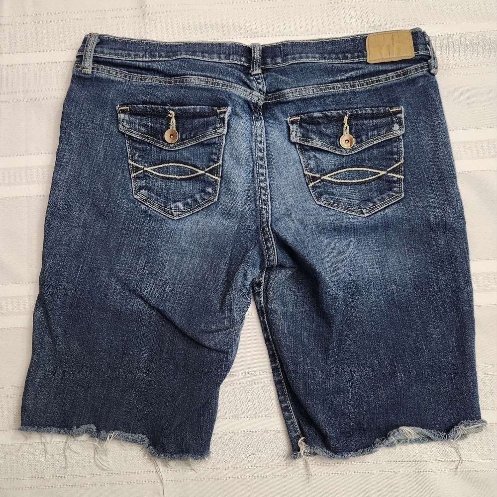 Abercrombie & Fitch blue denim cut off shorts Size 8 - Picture 5 of 8